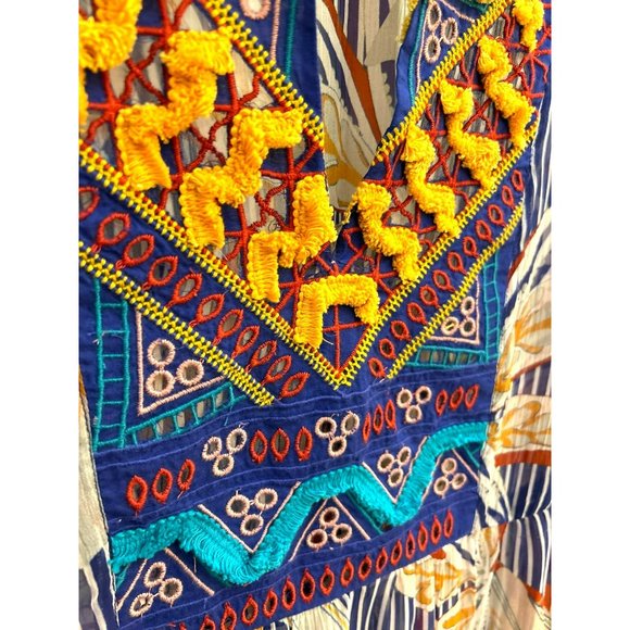 Soft Surroundings Women's Multi-colored Tory Tunic Sheer Top Size XL Floral - Picture 4 of 5